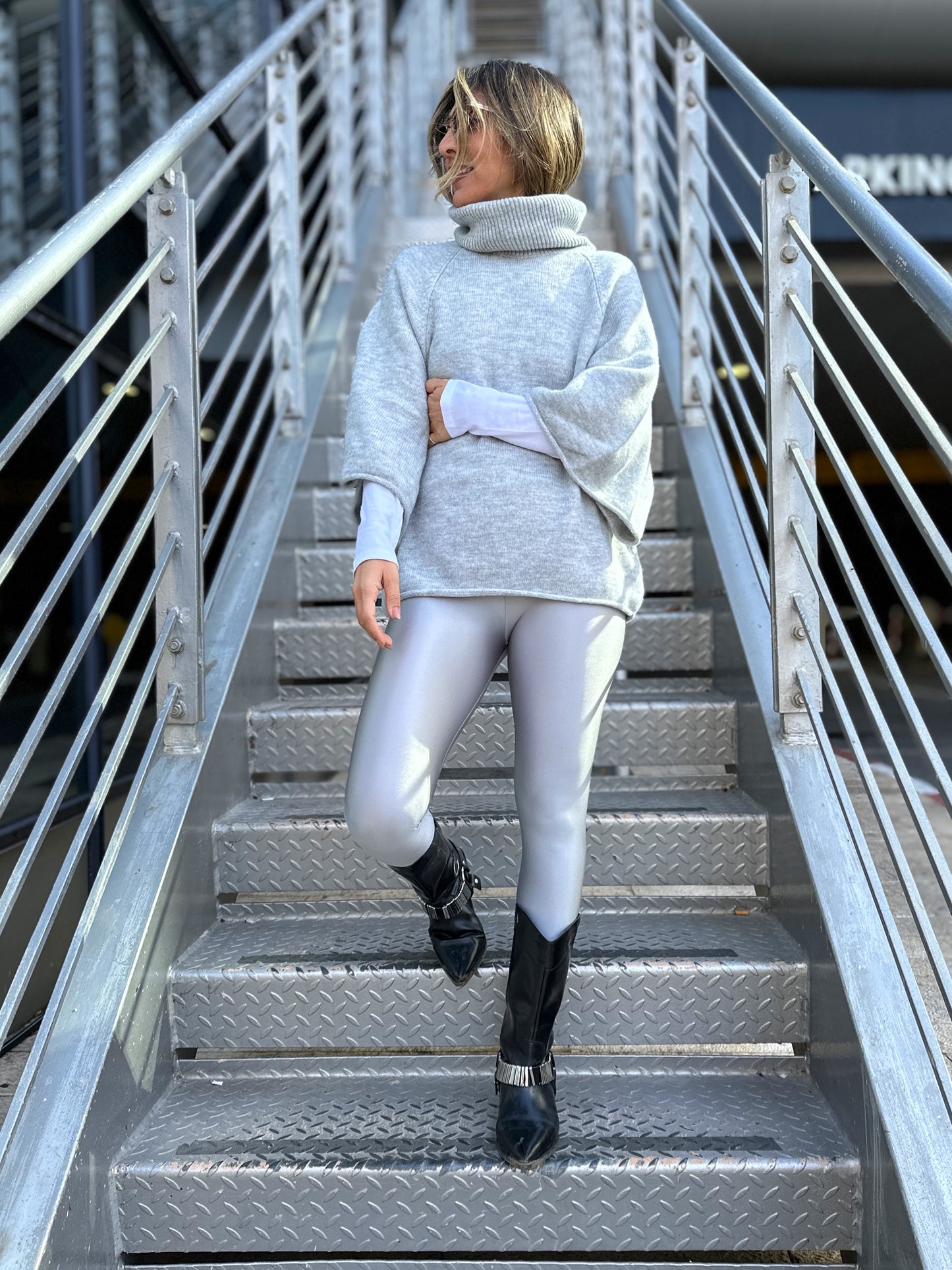 טייץ קימי כסף | Kimi Tights silver