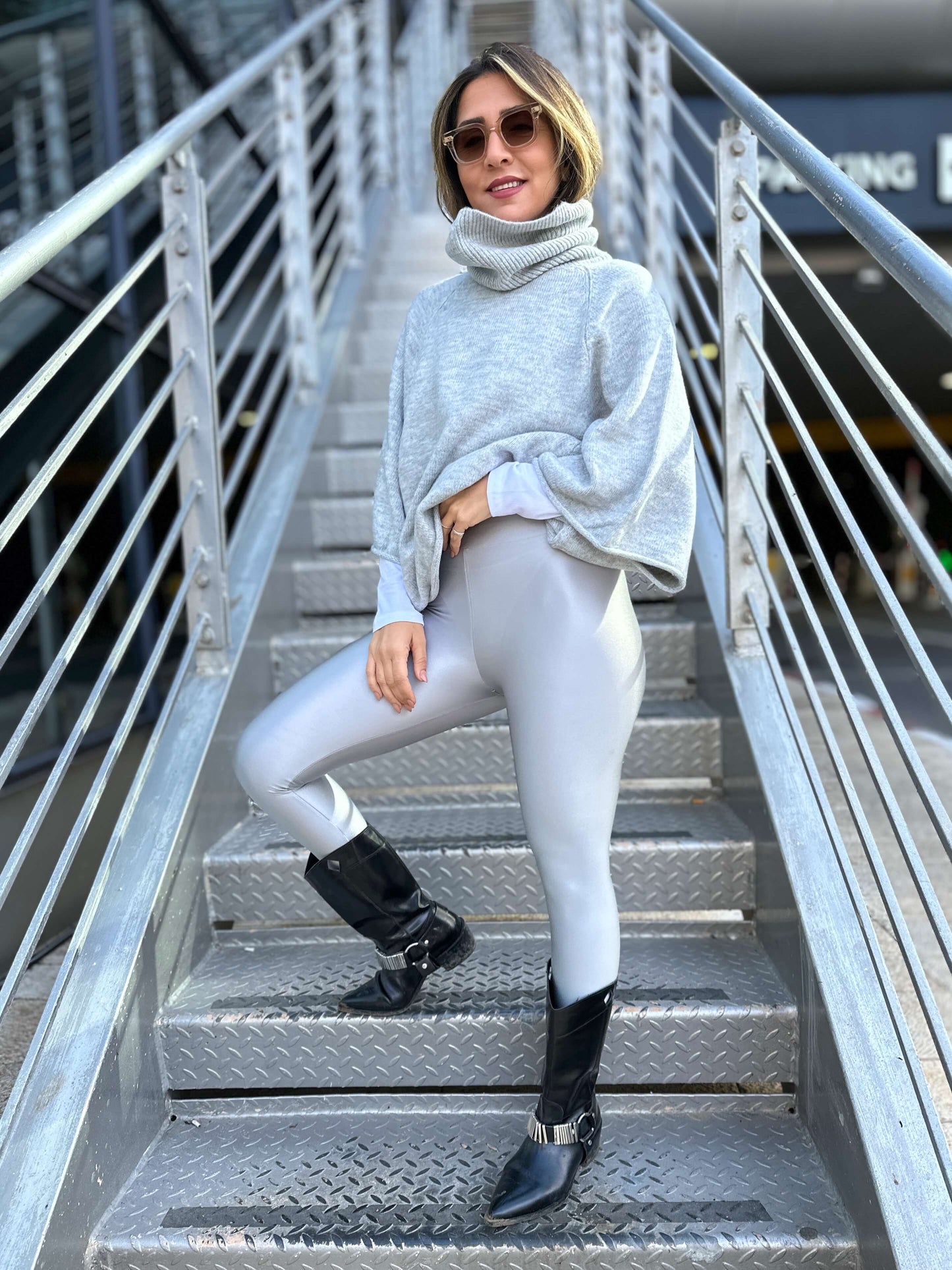 טייץ קימי כסף | Kimi Tights silver